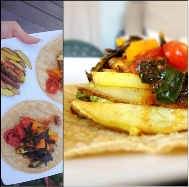 FRENCH FRIES TACOS. WITH A SIDE OF FRENCH FRIES. Shane just invented the Tastiest Thing. #MexicanPrimantiBros #FrenchFries